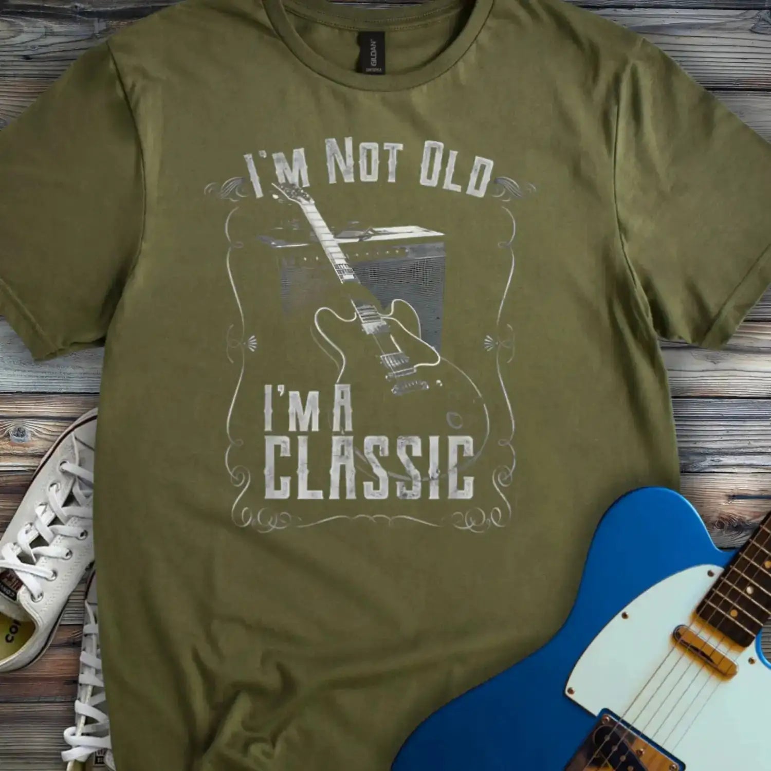 I'm not old I'm a classic T-shirt Military Green