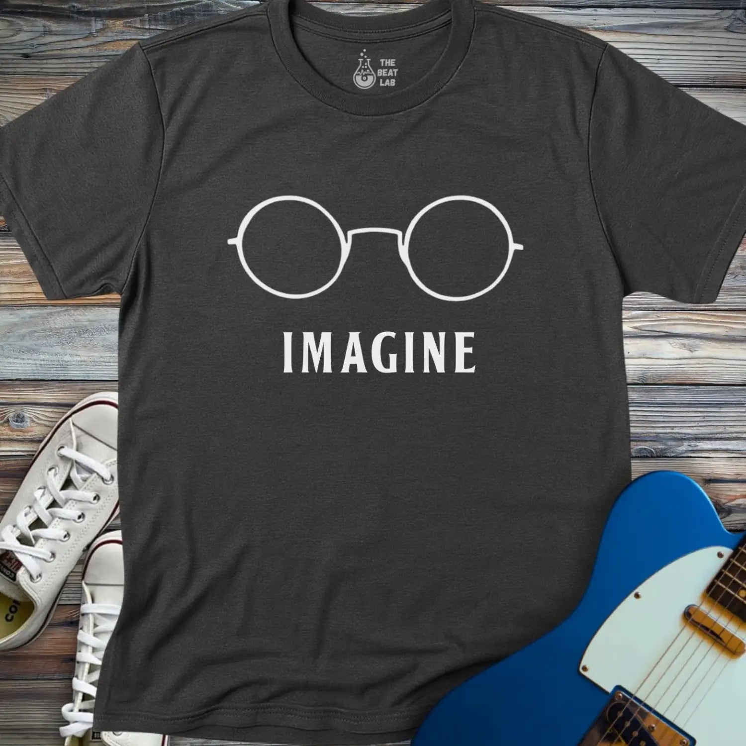 Imagine T-shirt - Dark Heather Grey / S - T-Shirt