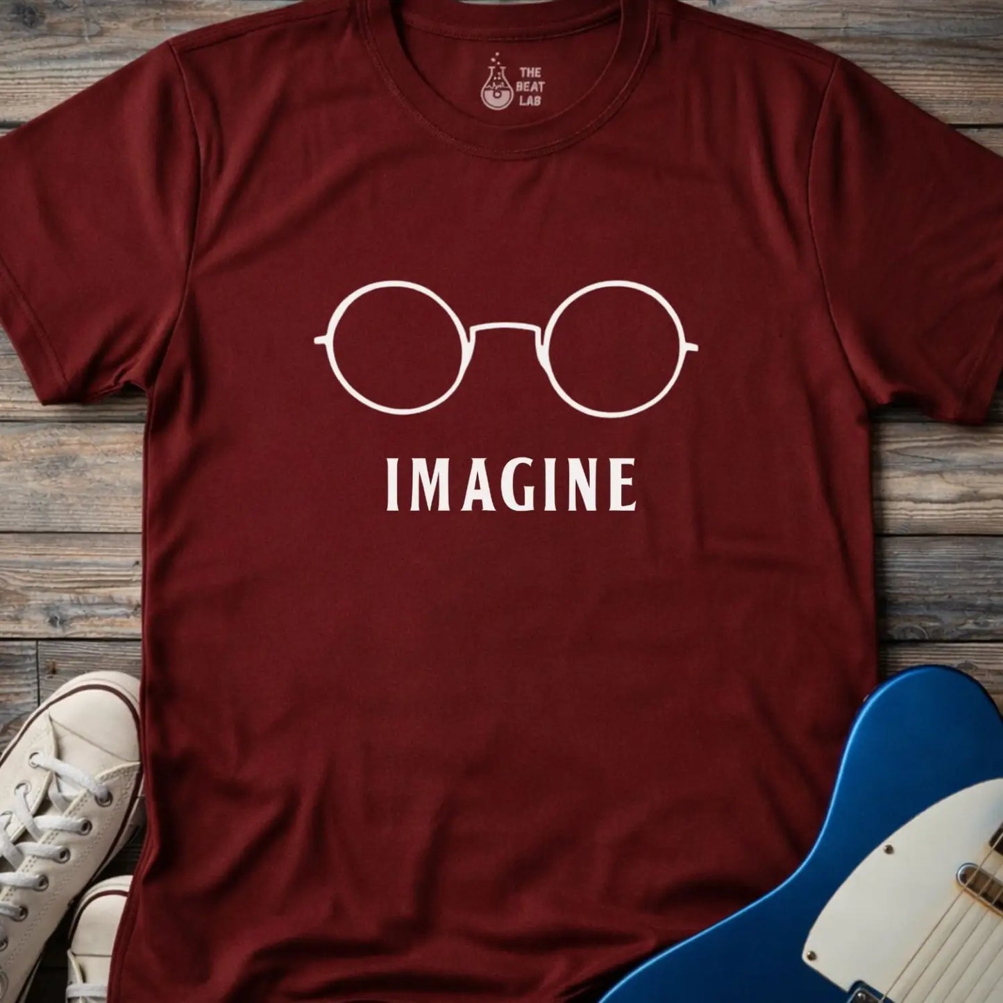 Imagine T-shirt - Maroon / S - T-Shirt