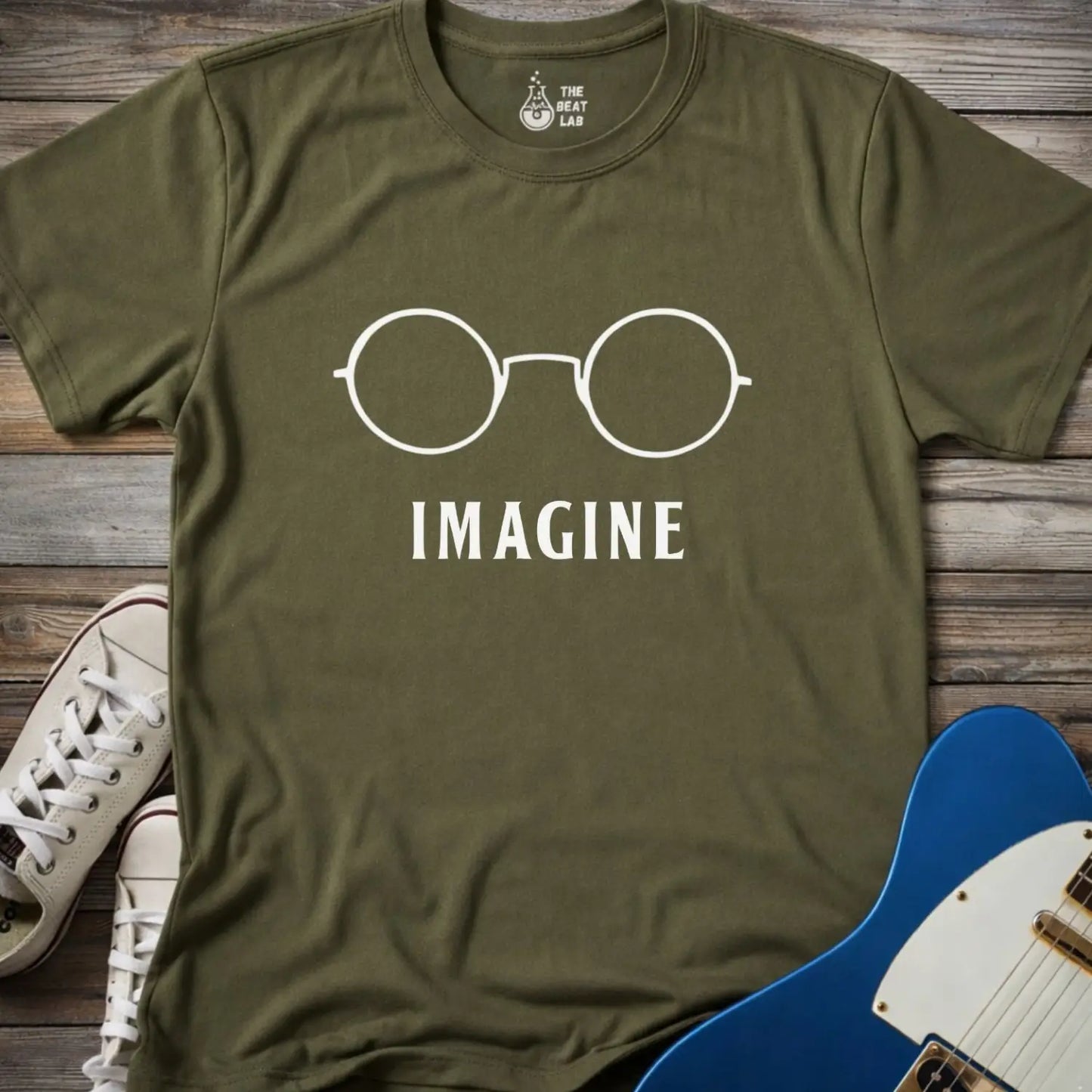 Imagine T-shirt - Military Green / S - T-Shirt