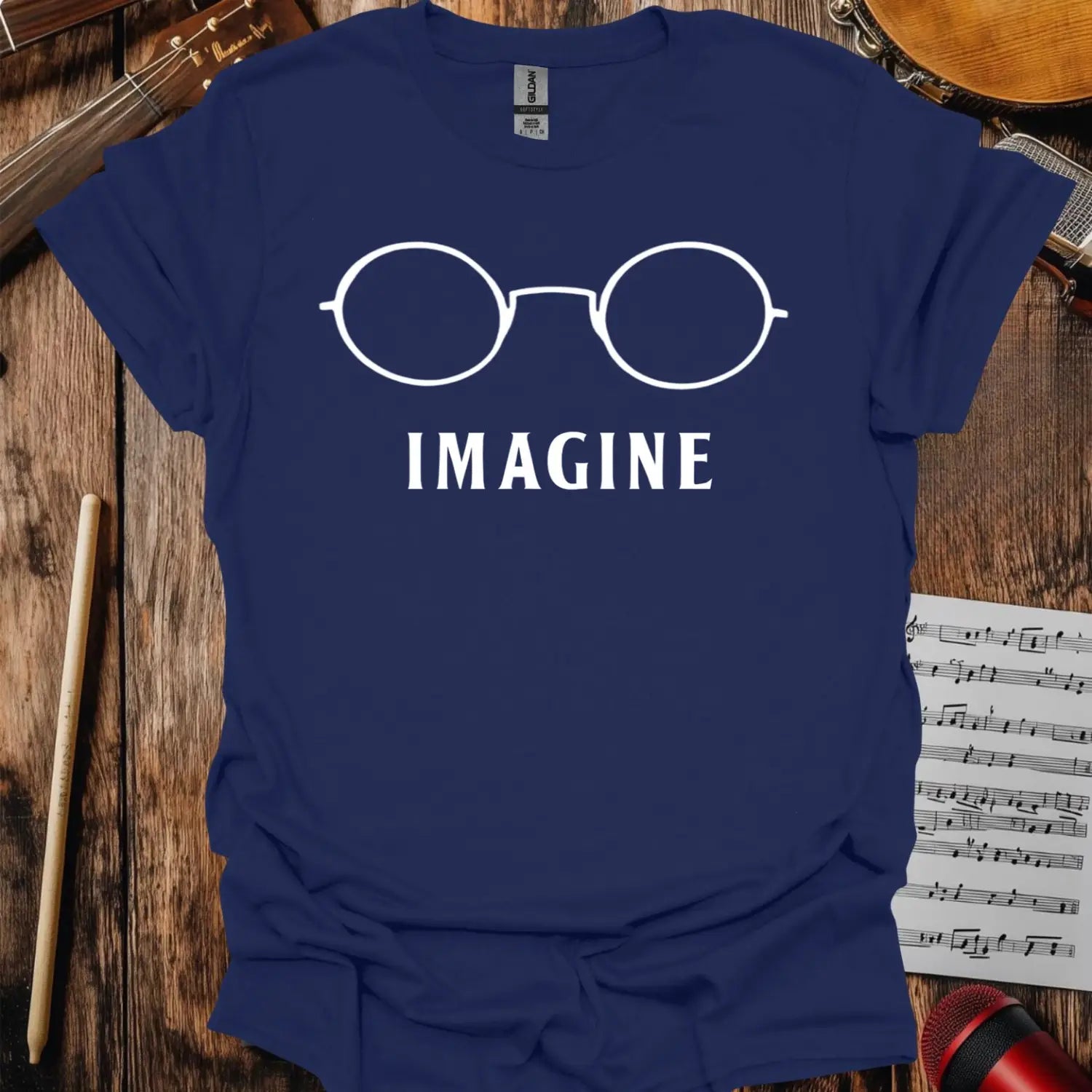 Imagine T-shirt - S / Navy - T-Shirt