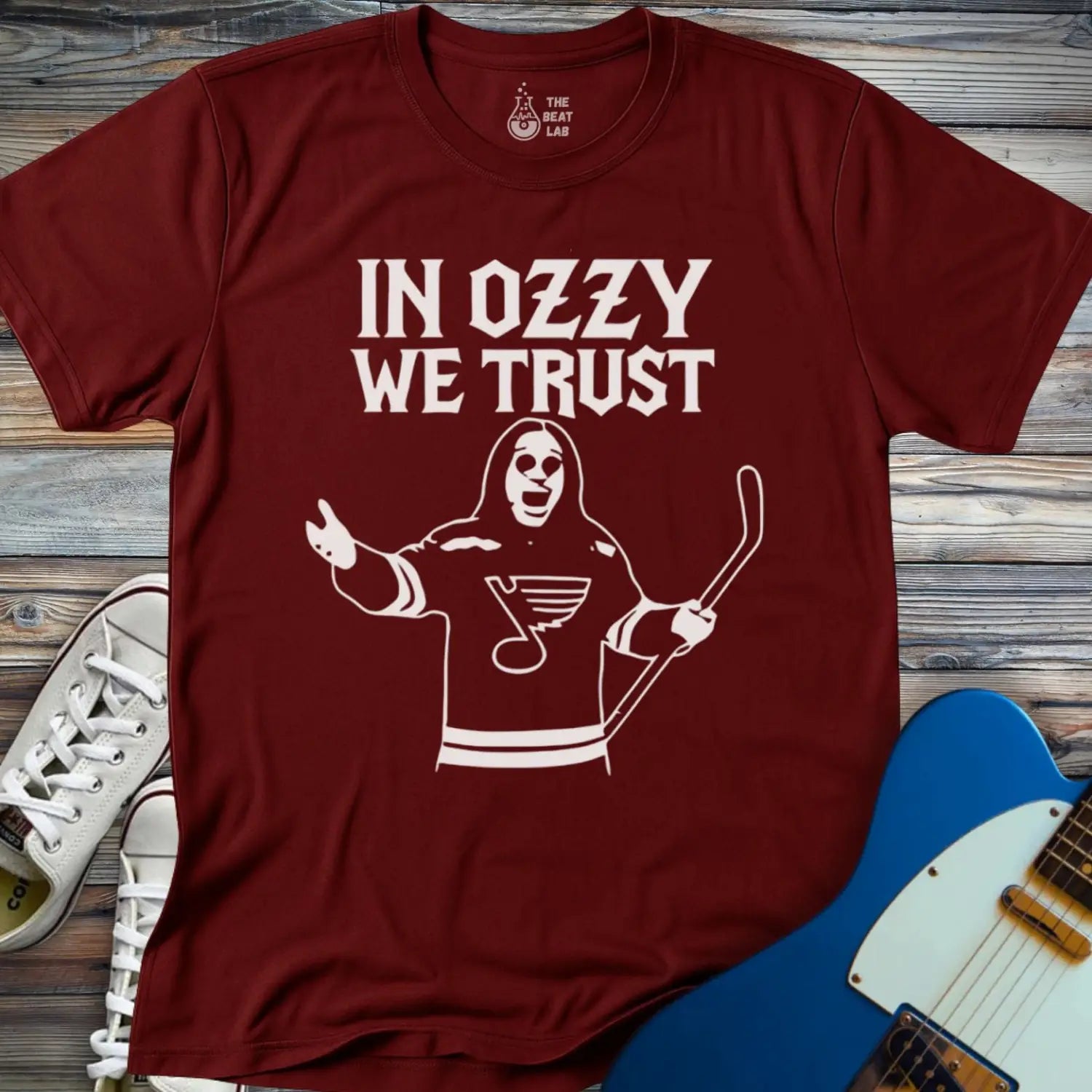 In Ozzy We Trust T-shirt - Maroon / S - T-Shirt