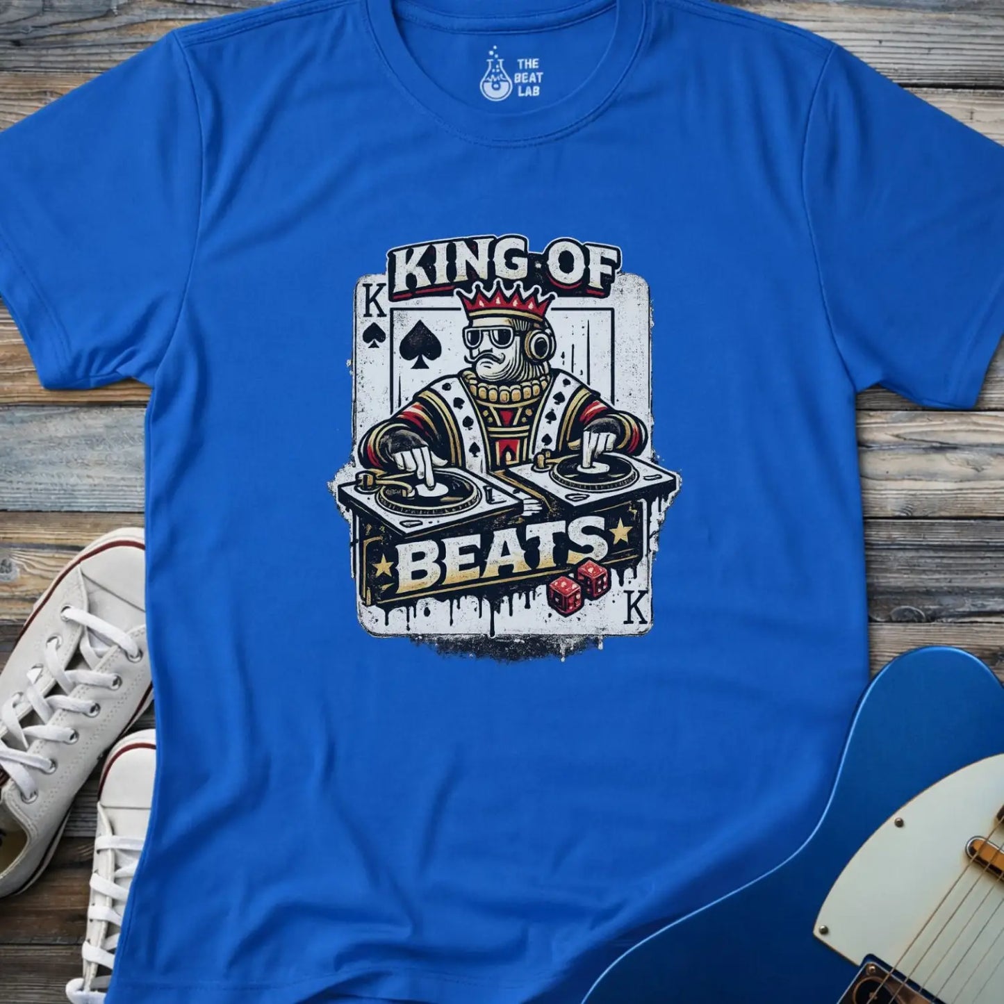 King of Beats T-shirt - Royal / S - T-Shirt
