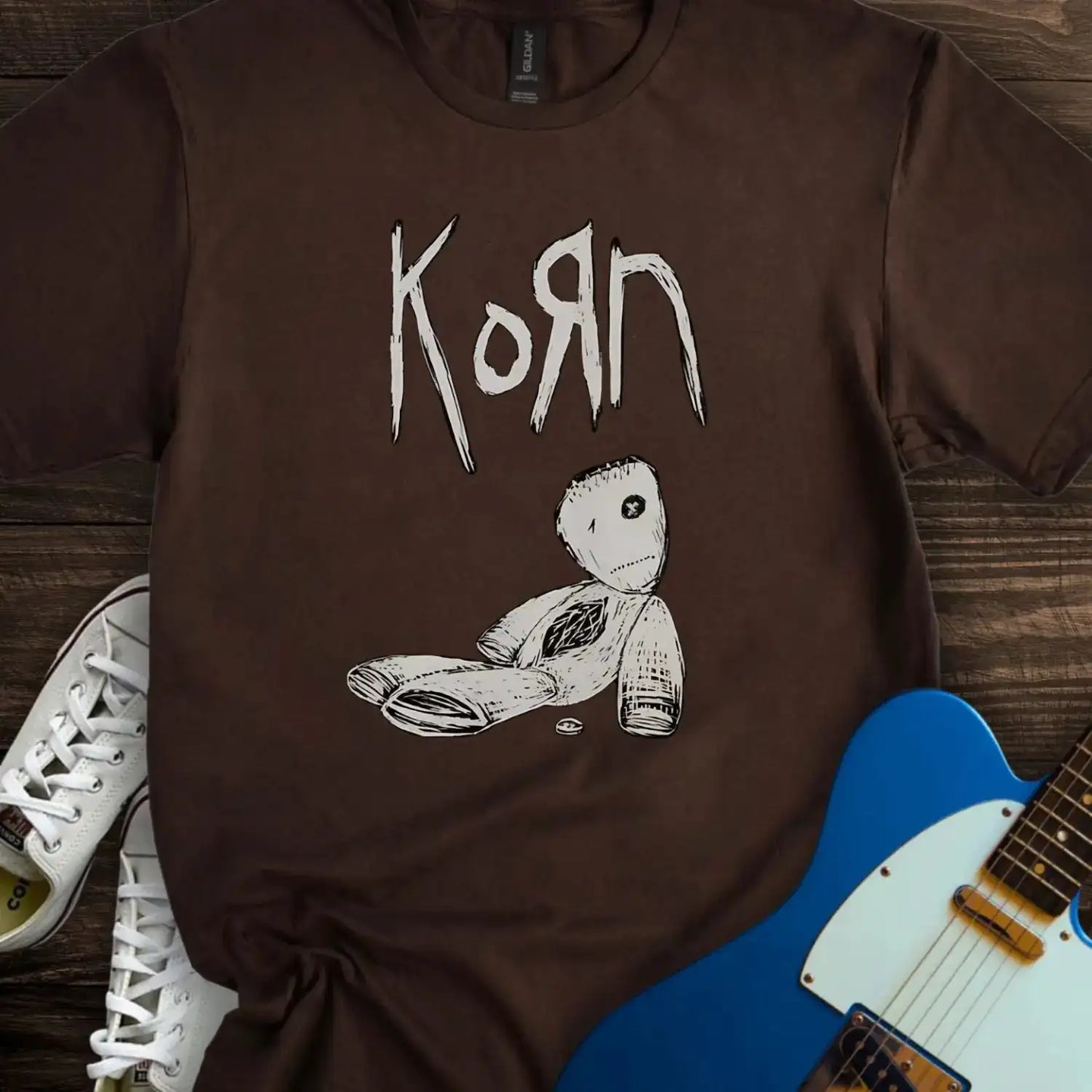 Korn (I) T-shirt Dark Chocolate