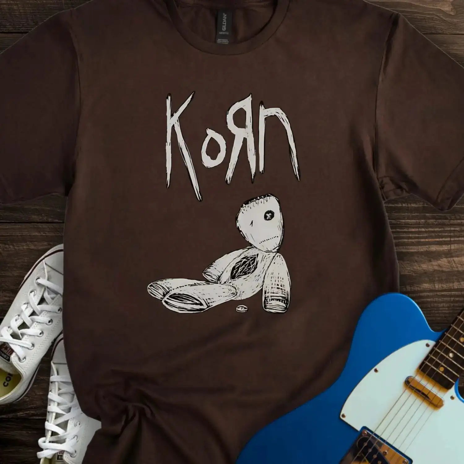 Korn (I) T-shirt Dark Chocolate
