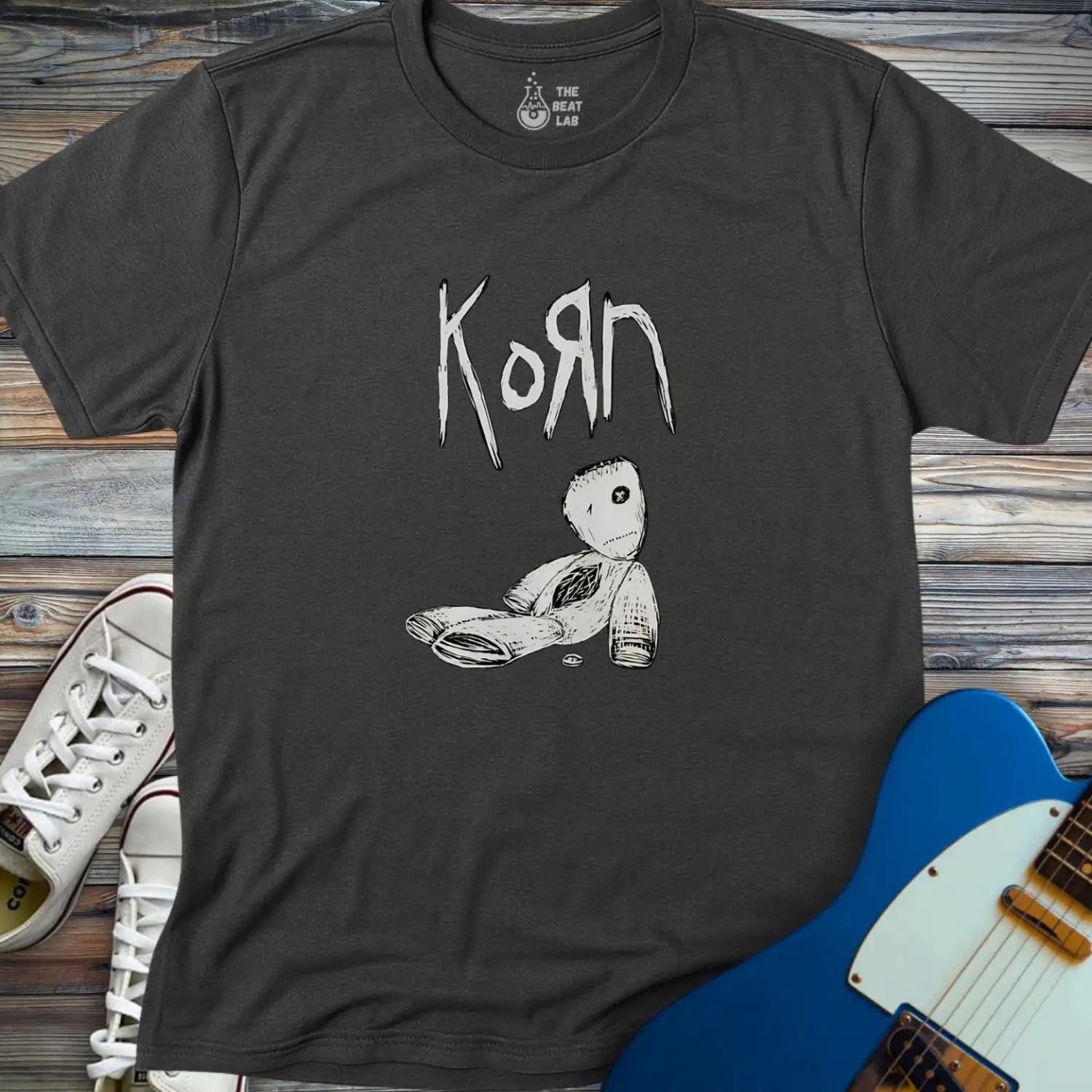 Korn (I) T-shirt - Dark Heather Grey / S - T-Shirt