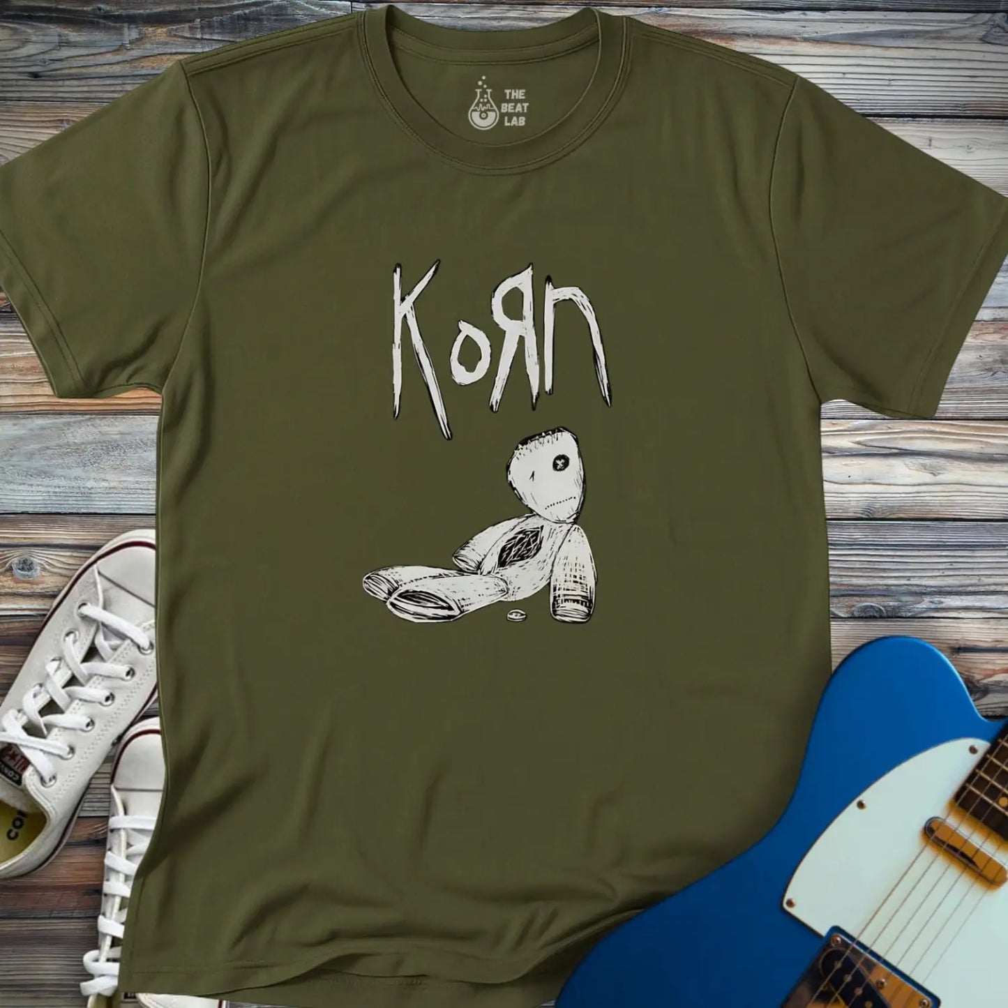 Korn (I) T-shirt - Military Green / S - T-Shirt