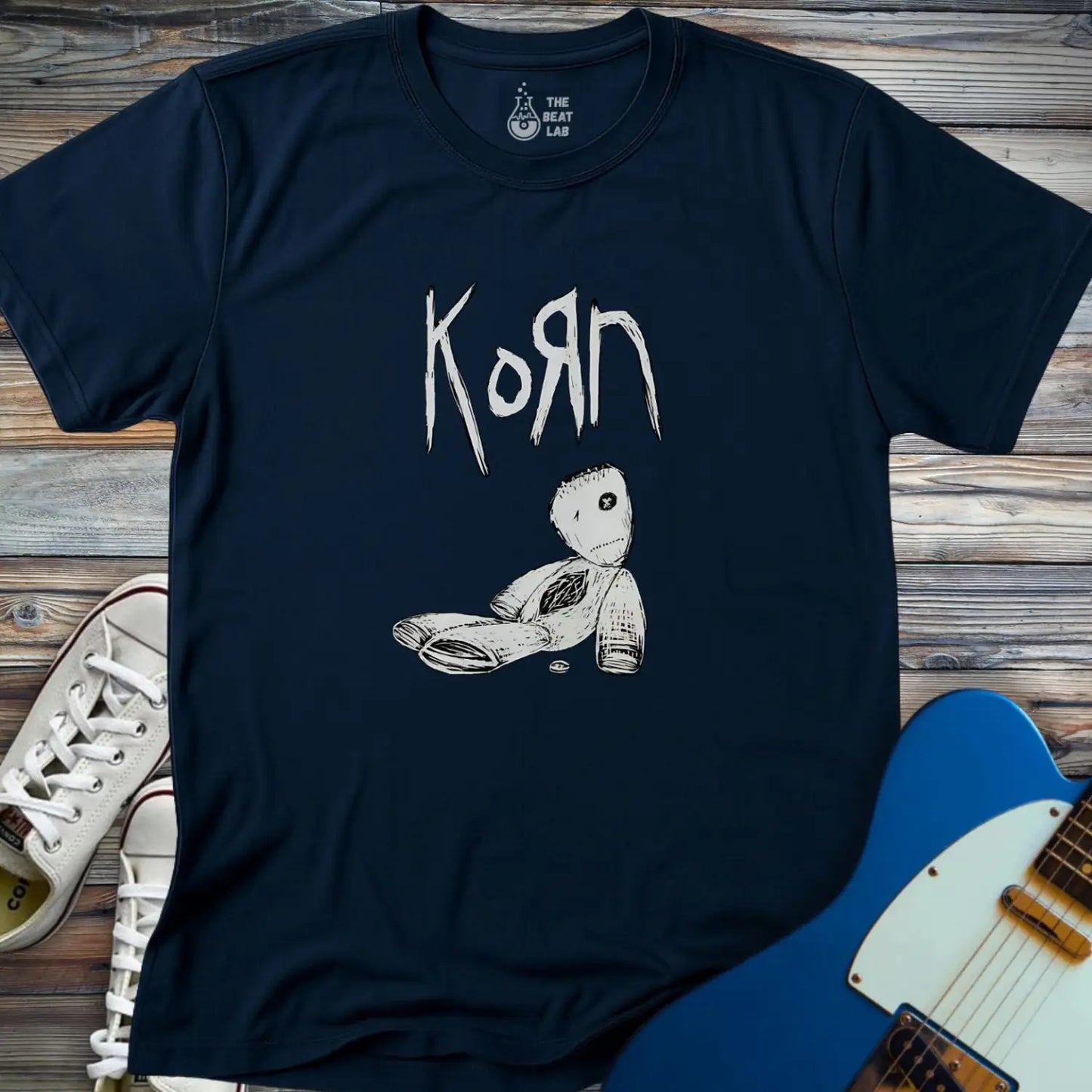 Korn (I) T-shirt - Navy / S - T-Shirt