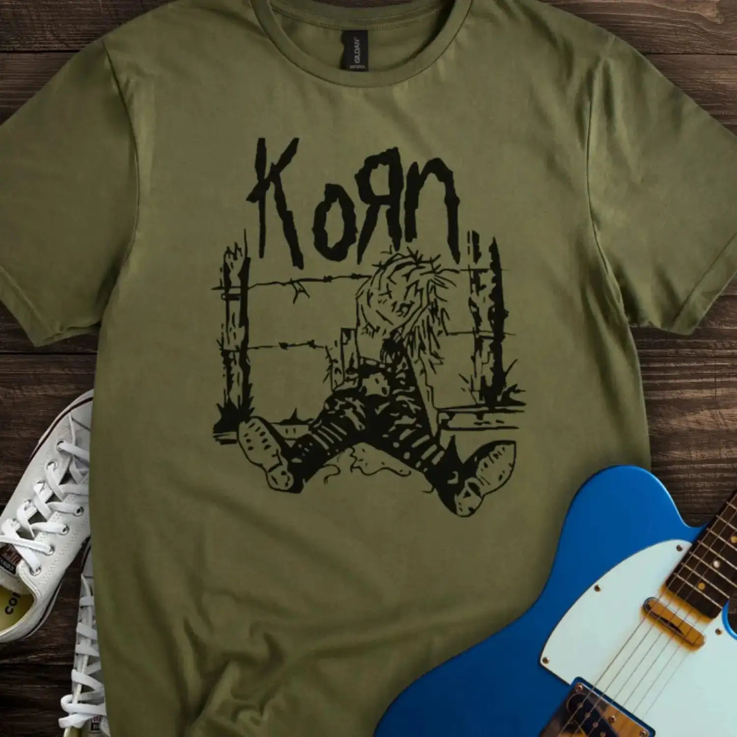 Korn (II) T-shirt Military Green