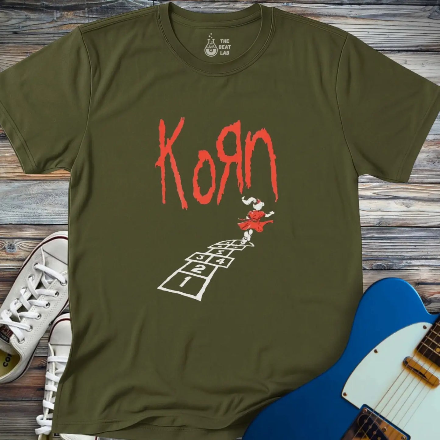 Korn (III) T-shirt - Military Green / S - T-Shirt