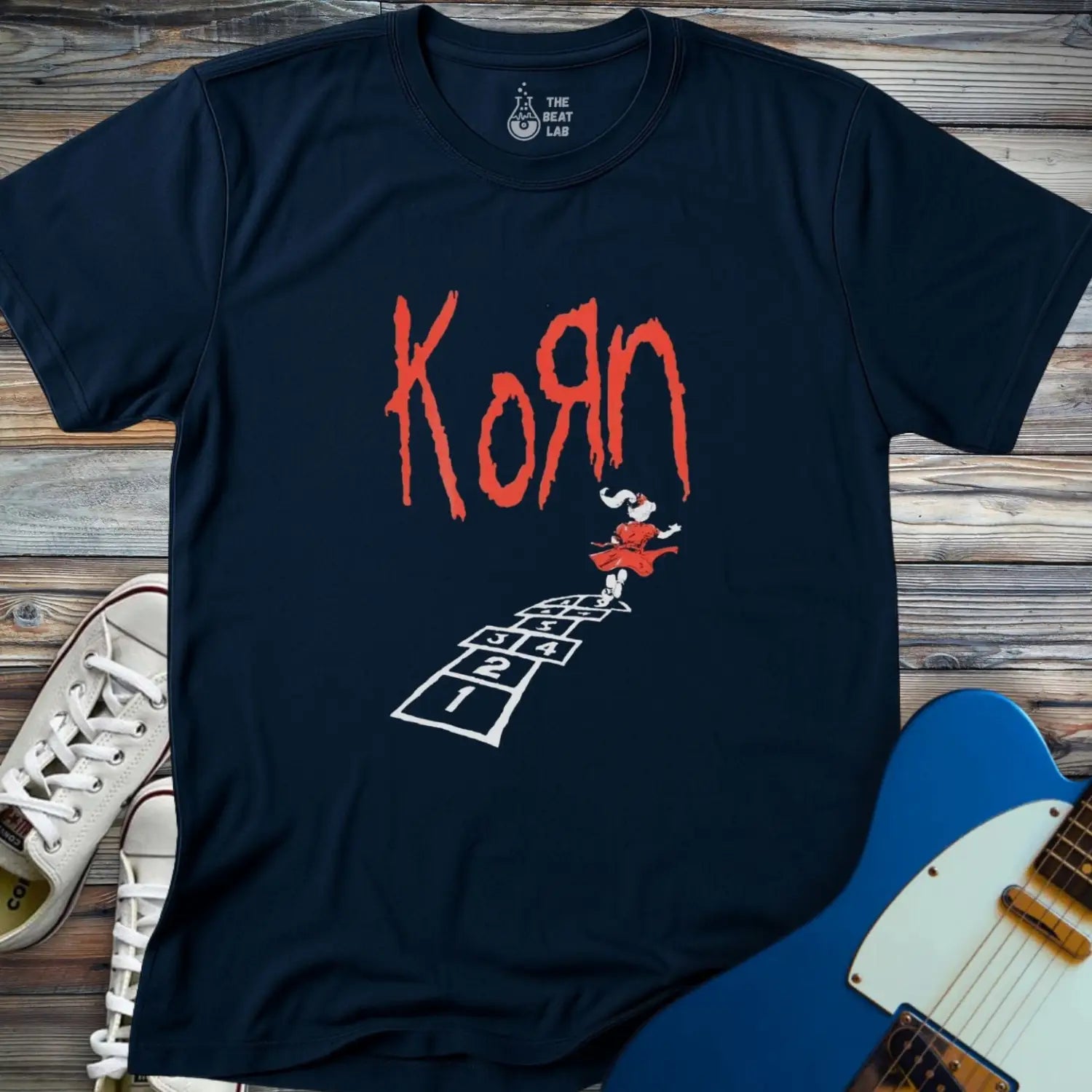 Korn (III) T-shirt - Navy / S - T-Shirt