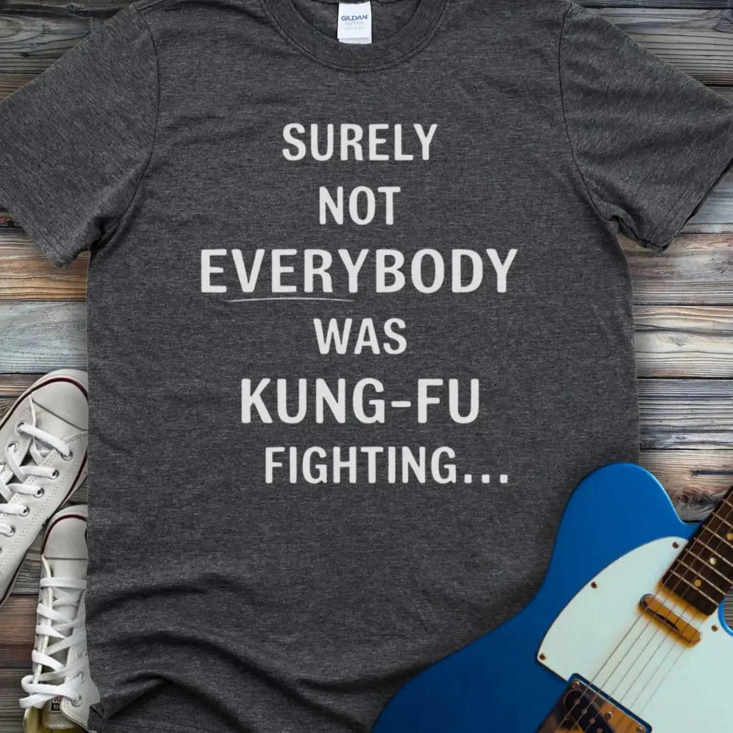 Kung Fu T-shirt Dark Heather Grey