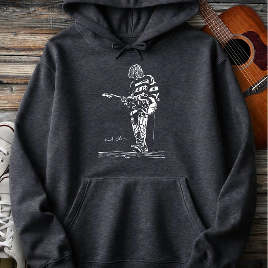 Kurt Cobain Hoodie - Dark Heather / S - Hoodie