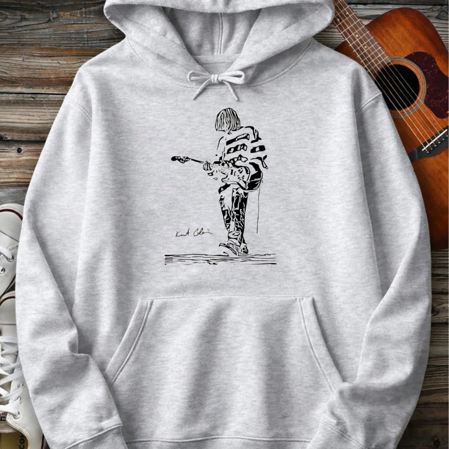 Kurt Cobain Hoodie - Sport Grey / S - Hoodie