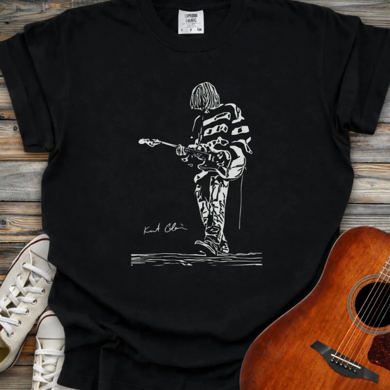 Kurt Cobain Nirvana Comfort Colors Shirt - Black / S - T-Shirt