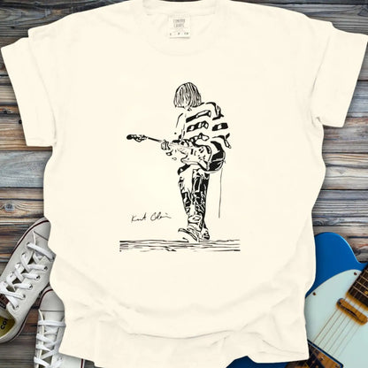 Kurt Cobain Nirvana Comfort Colors Shirt - Ivory / S - T-Shirt