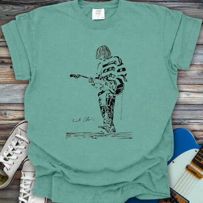 Kurt Cobain Nirvana Comfort Colors Shirt - Seafoam / S - T-Shirt