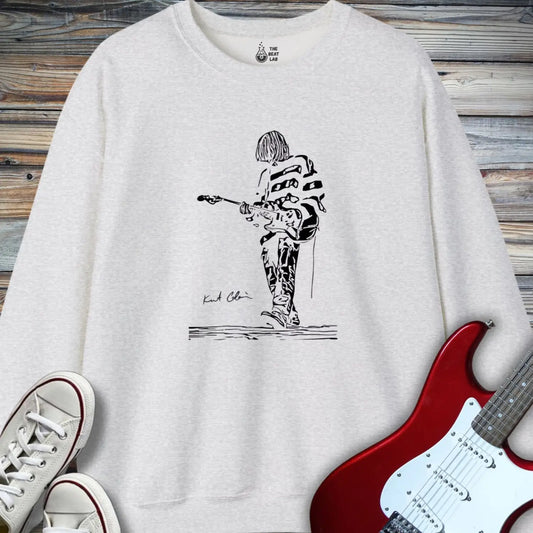 Kurt Cobain Sweatshirt - Ash / S - Sweatshirt