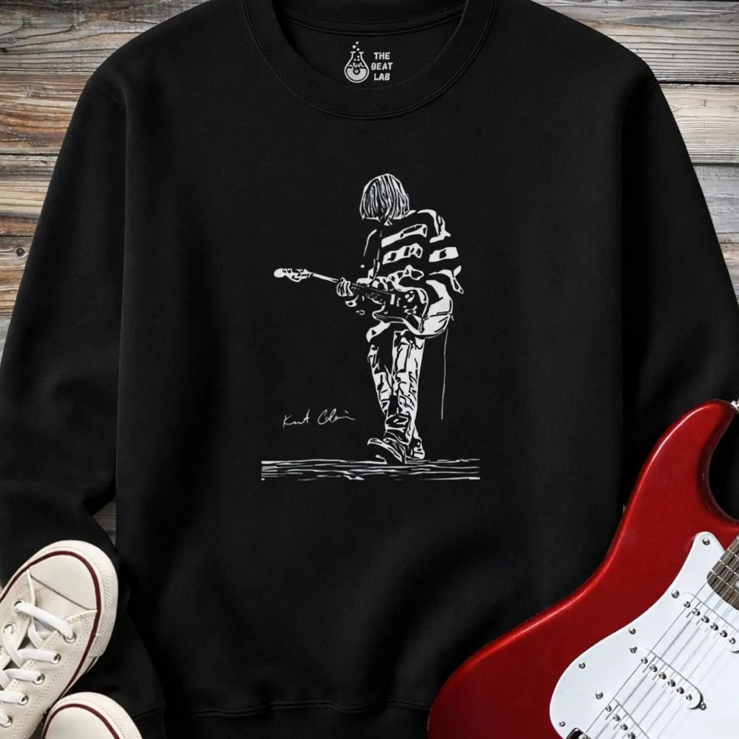 Kurt Cobain Sweatshirt - Black / S - Sweatshirt