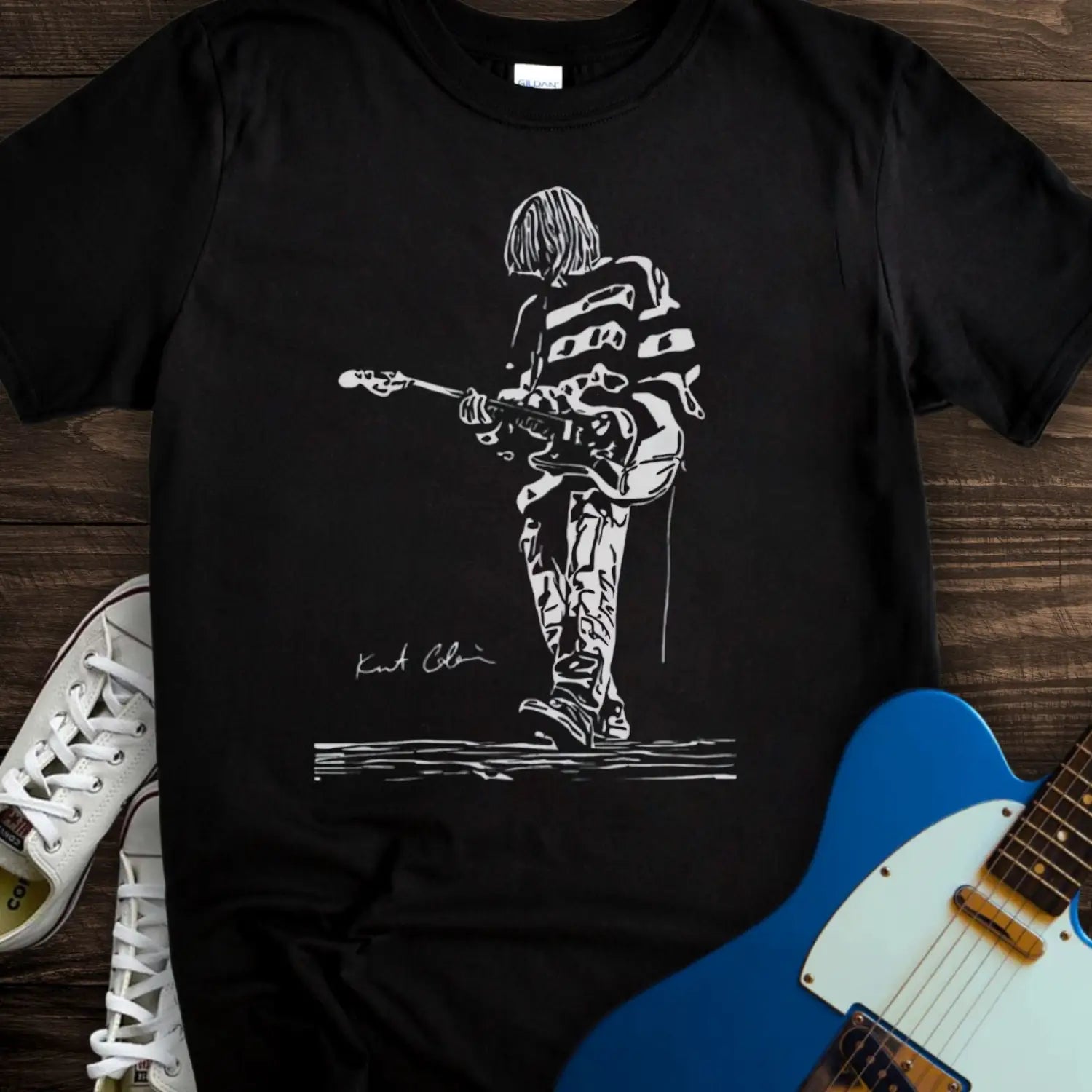 Kurt Cobain T-shirt Black