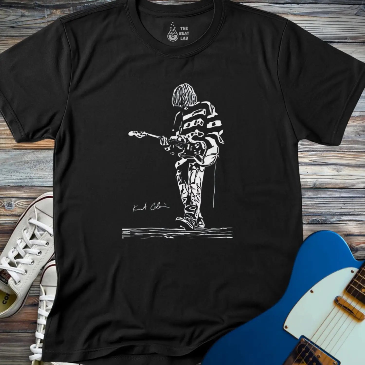 Kurt Cobain T-shirt - Black / S - T-Shirt