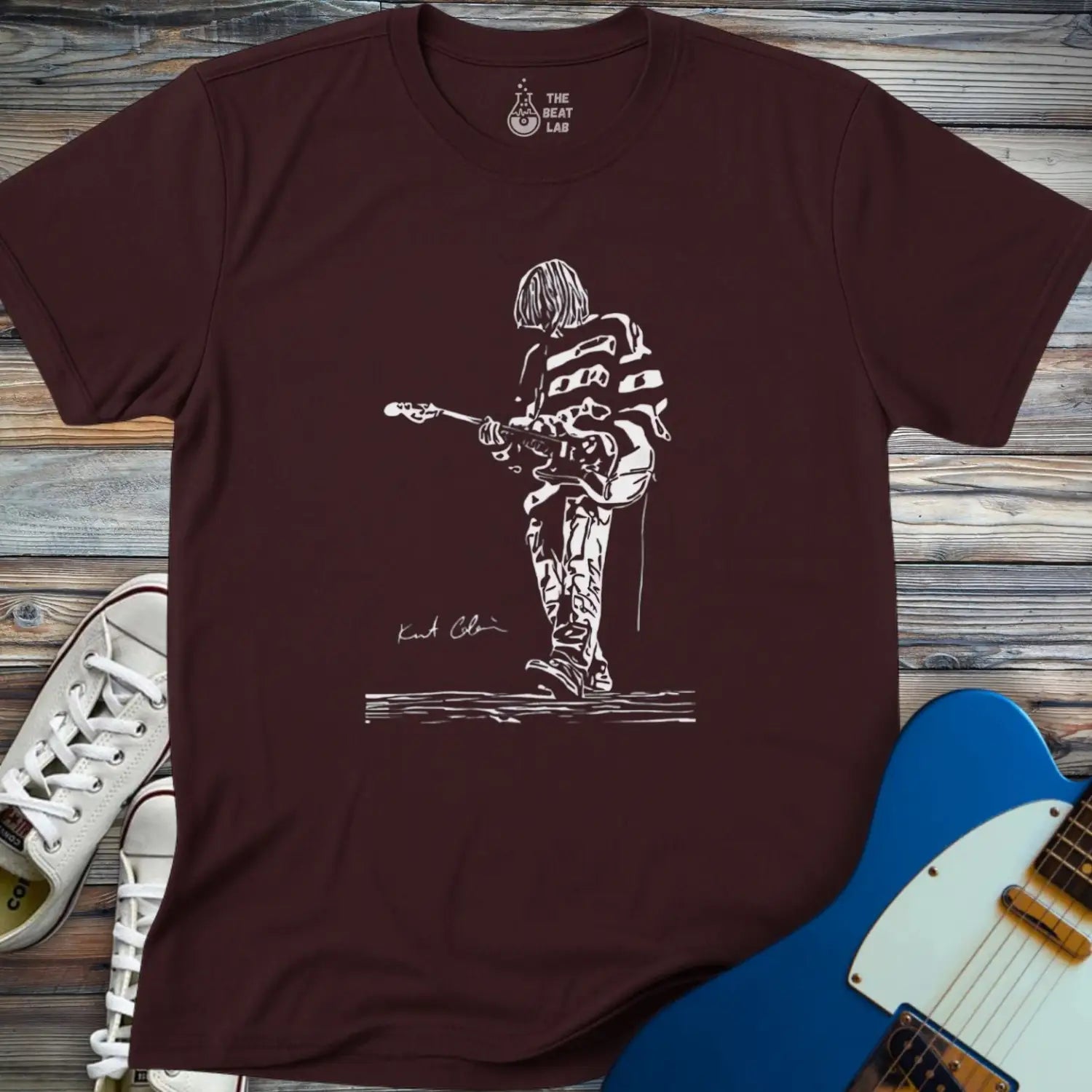 Kurt Cobain T-shirt - Dark Chocolate / S - T-Shirt
