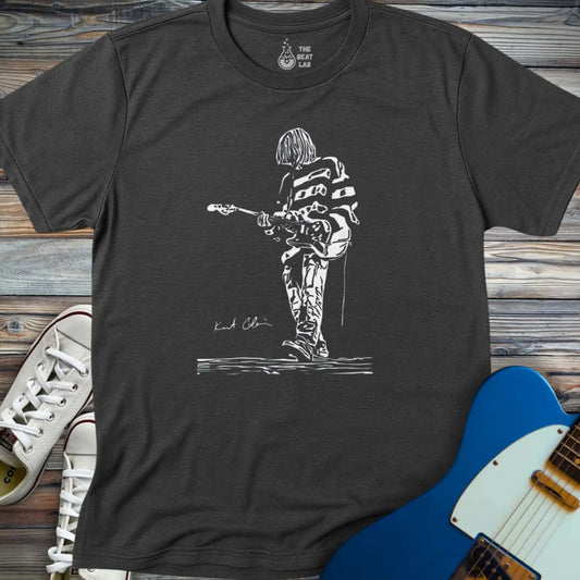 Kurt Cobain T-shirt - Dark Heather Grey / S - T-Shirt