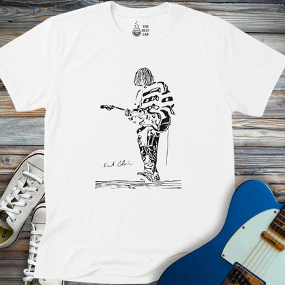 Kurt Cobain T-shirt - White / S - T-Shirt