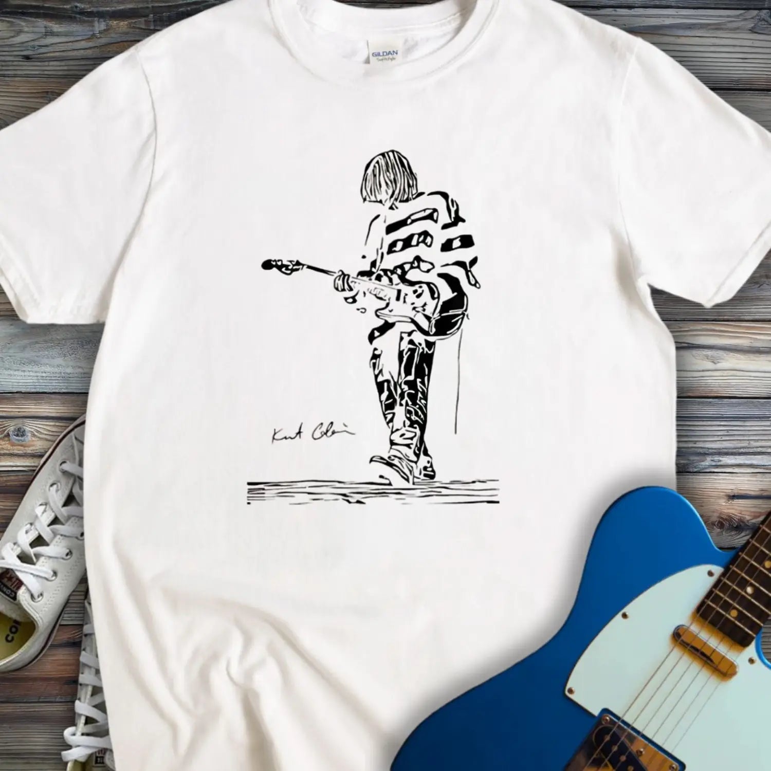 Kurt Cobain T-shirt White