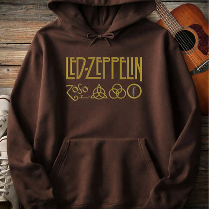 Led Zeppelin Hoodie - Cocoa / S - Hoodie