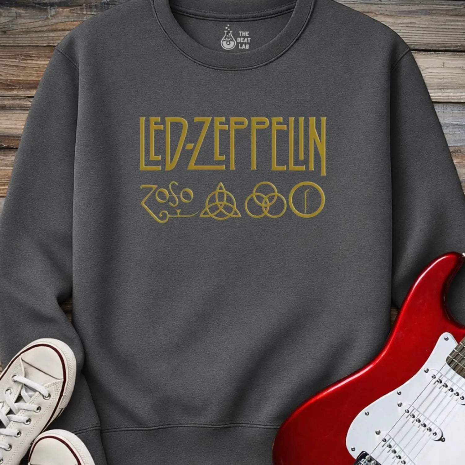 Led Zeppelin Sweatshirt - Dark Heather / S - Sweatshirt