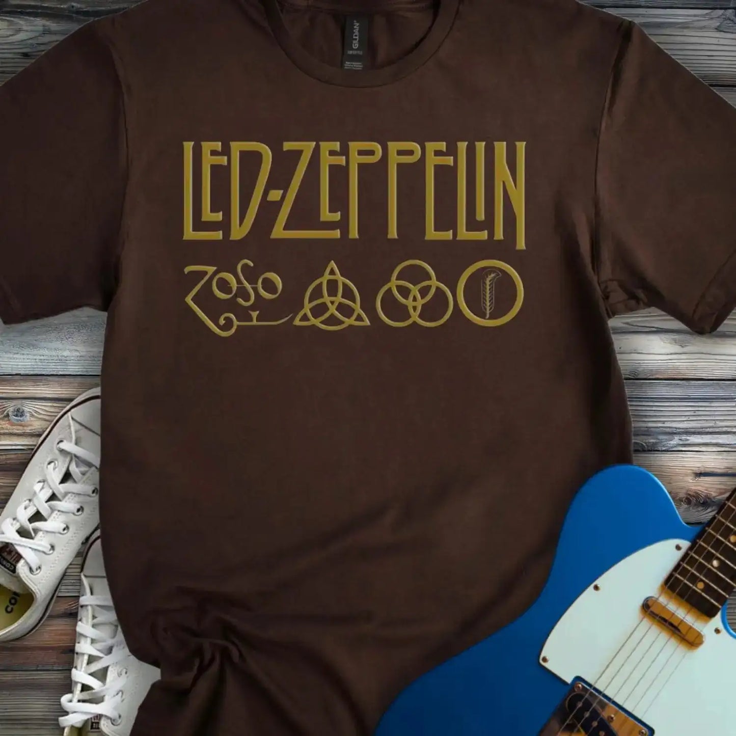 Led Zeppelin T-shirt Dark Chocolate