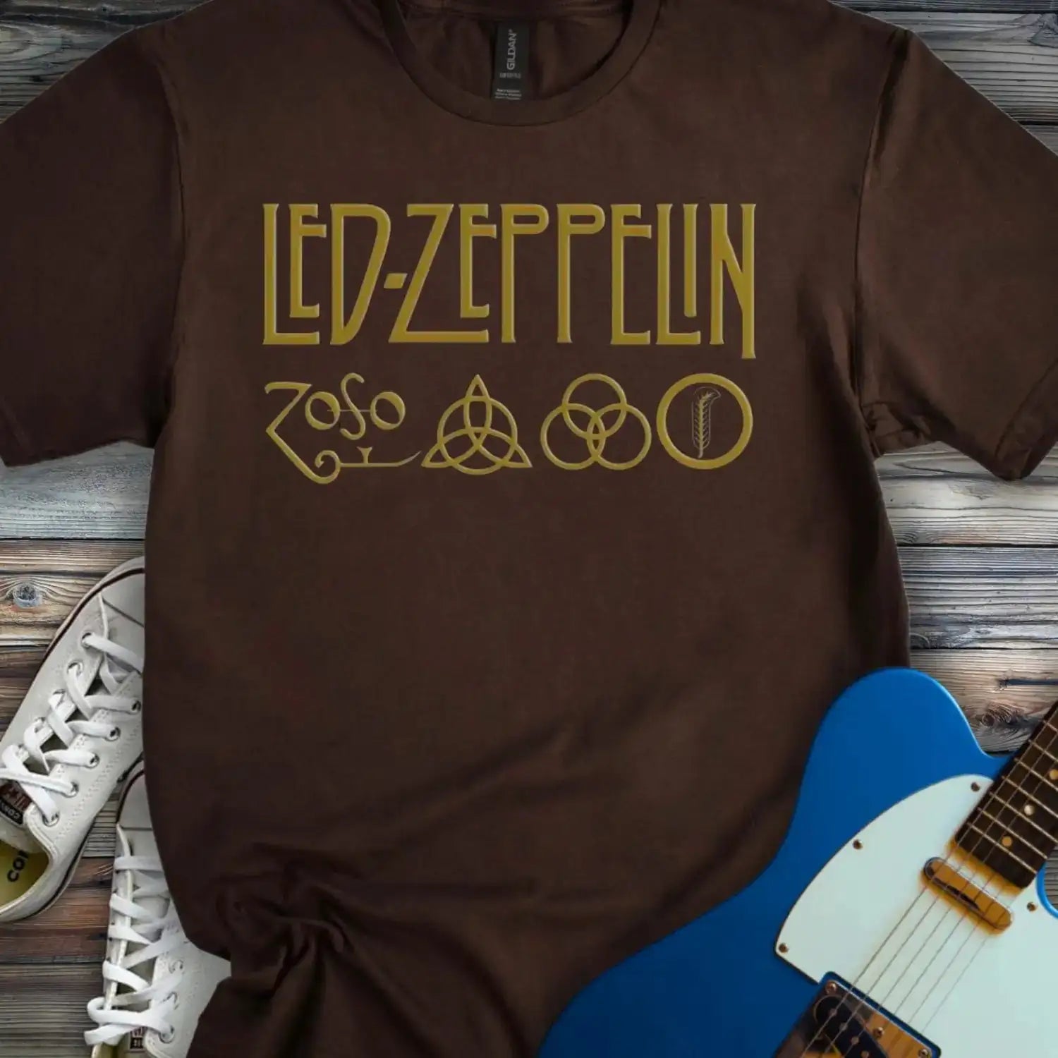 Led Zeppelin T-shirt Dark Chocolate