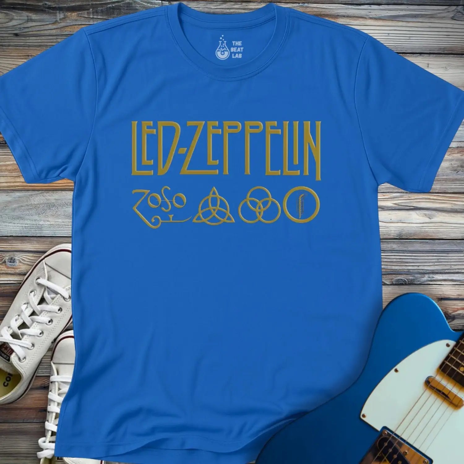 Led Zeppelin T-shirt - Royal / S - T-Shirt