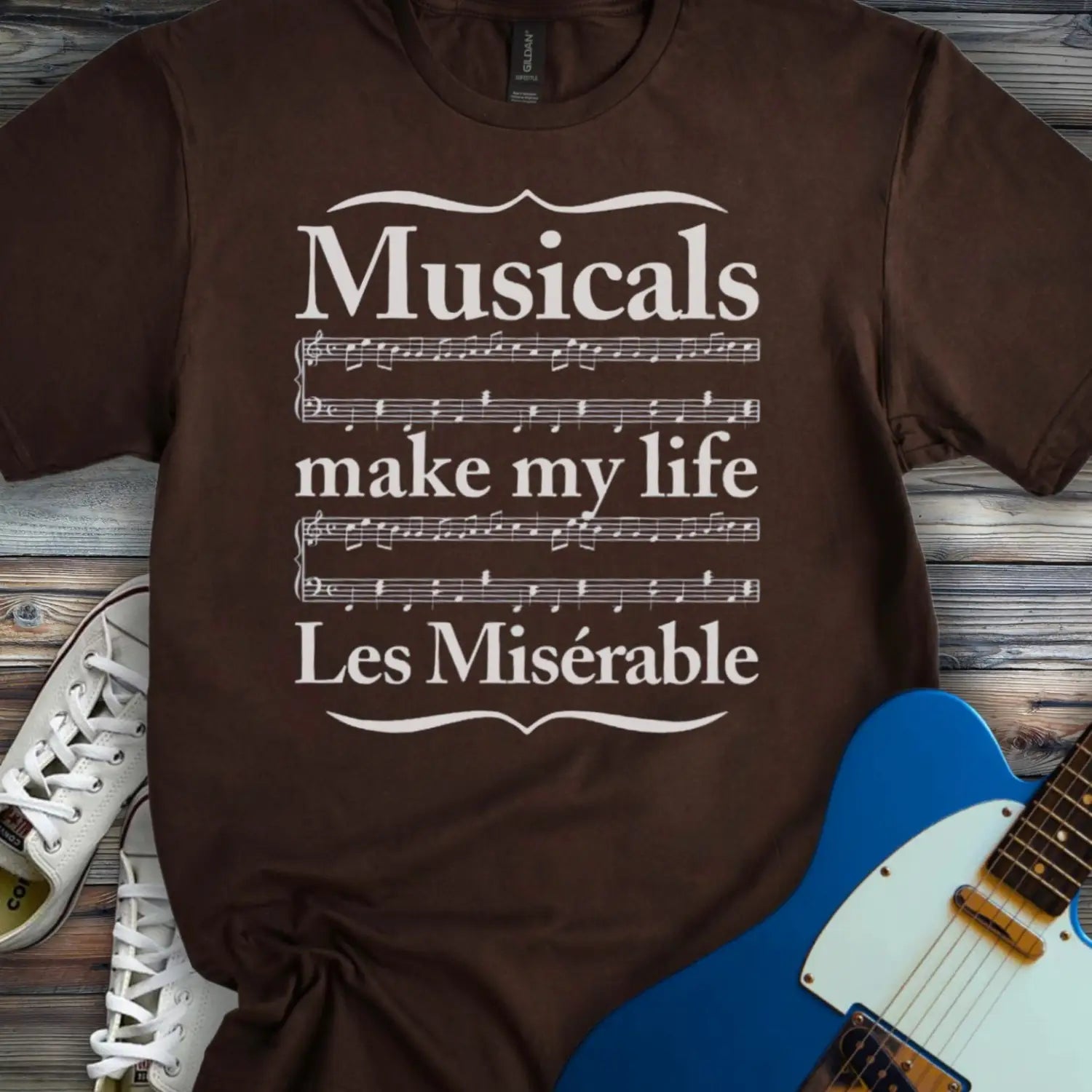 Les Misérable T-shirt - Dark Chocolate / S - T-Shirt