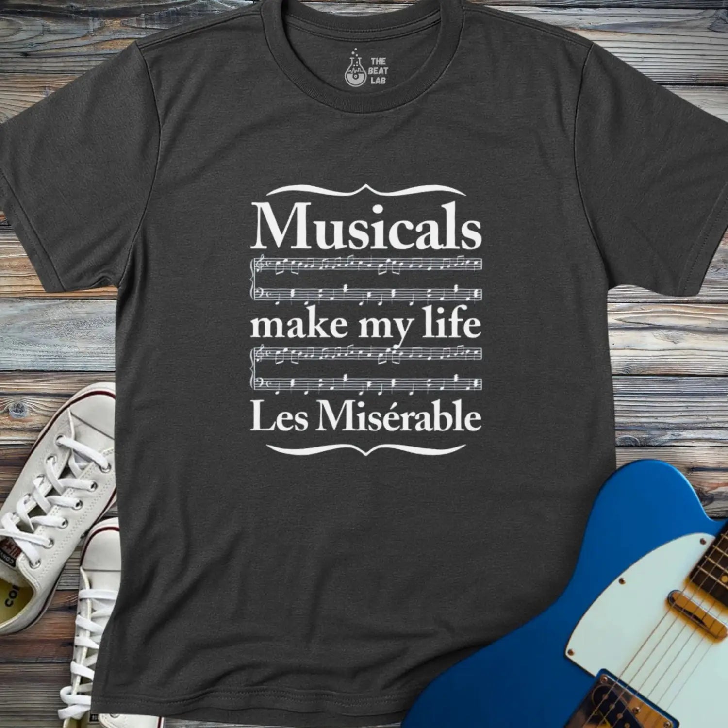 Les Misérable T-shirt - Dark Heather Grey / S - T-Shirt