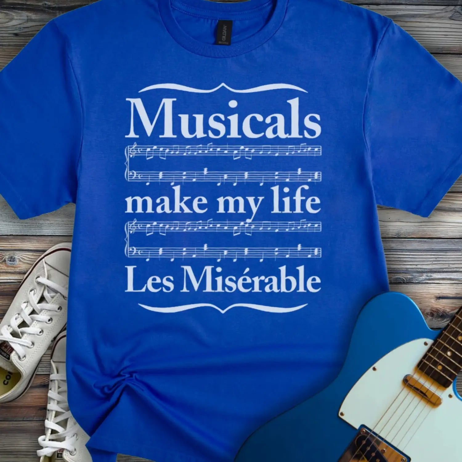 Les Misérable T-shirt - Royal / S - T-Shirt