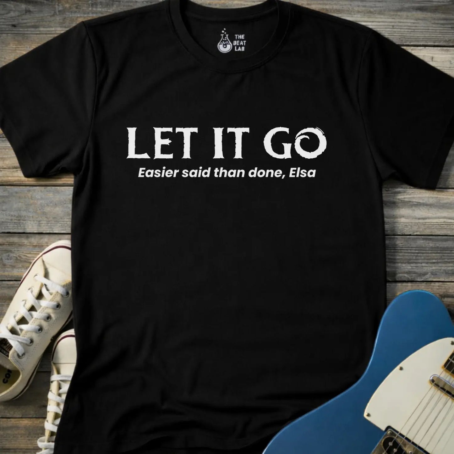 Let it Go T-shirt - Black / S - T-Shirt