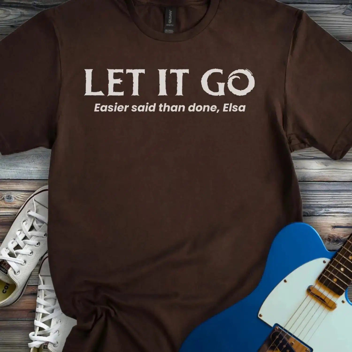 Let it Go T-shirt Dark Chocolate