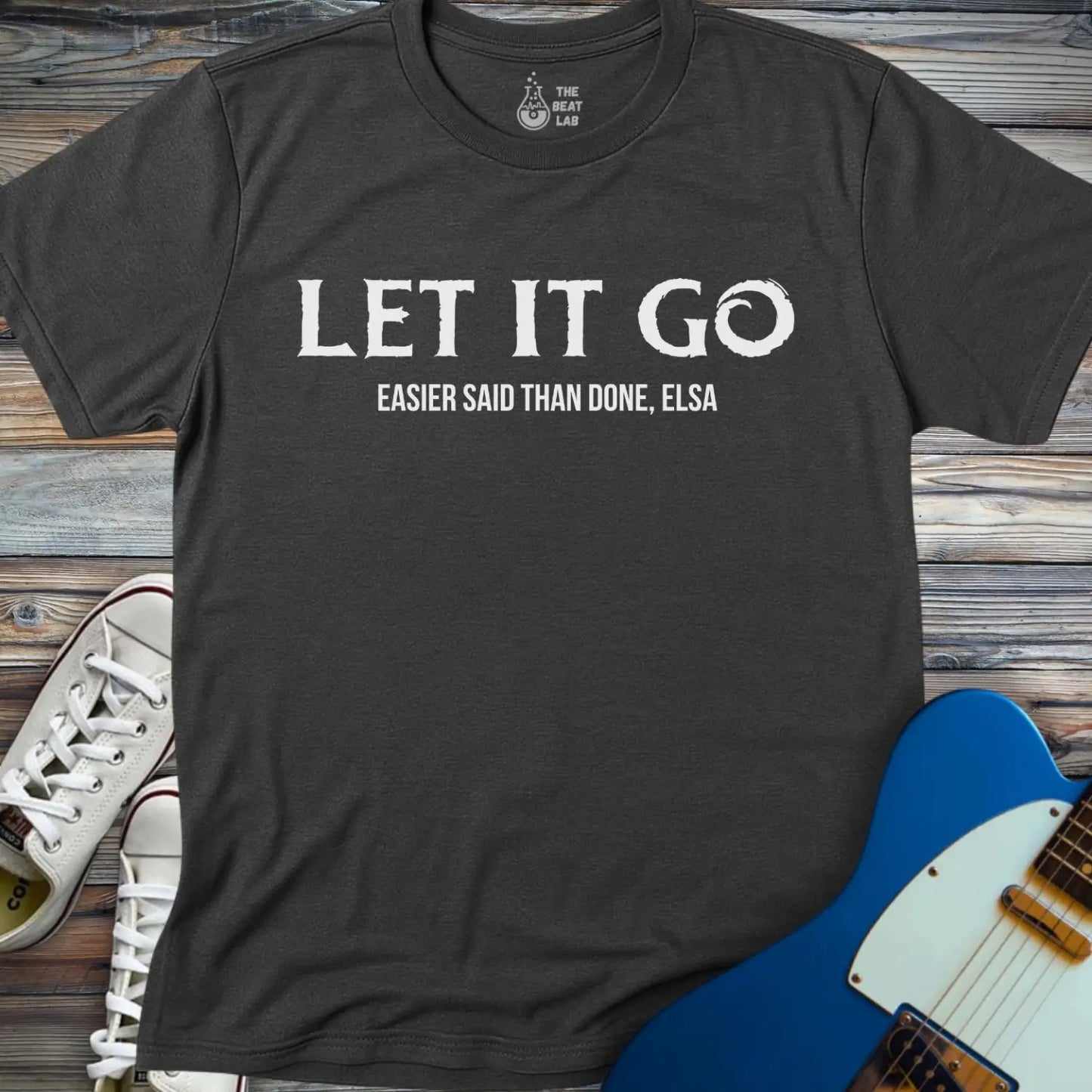 Let it Go T-shirt - Dark Heather Grey / S - T-Shirt