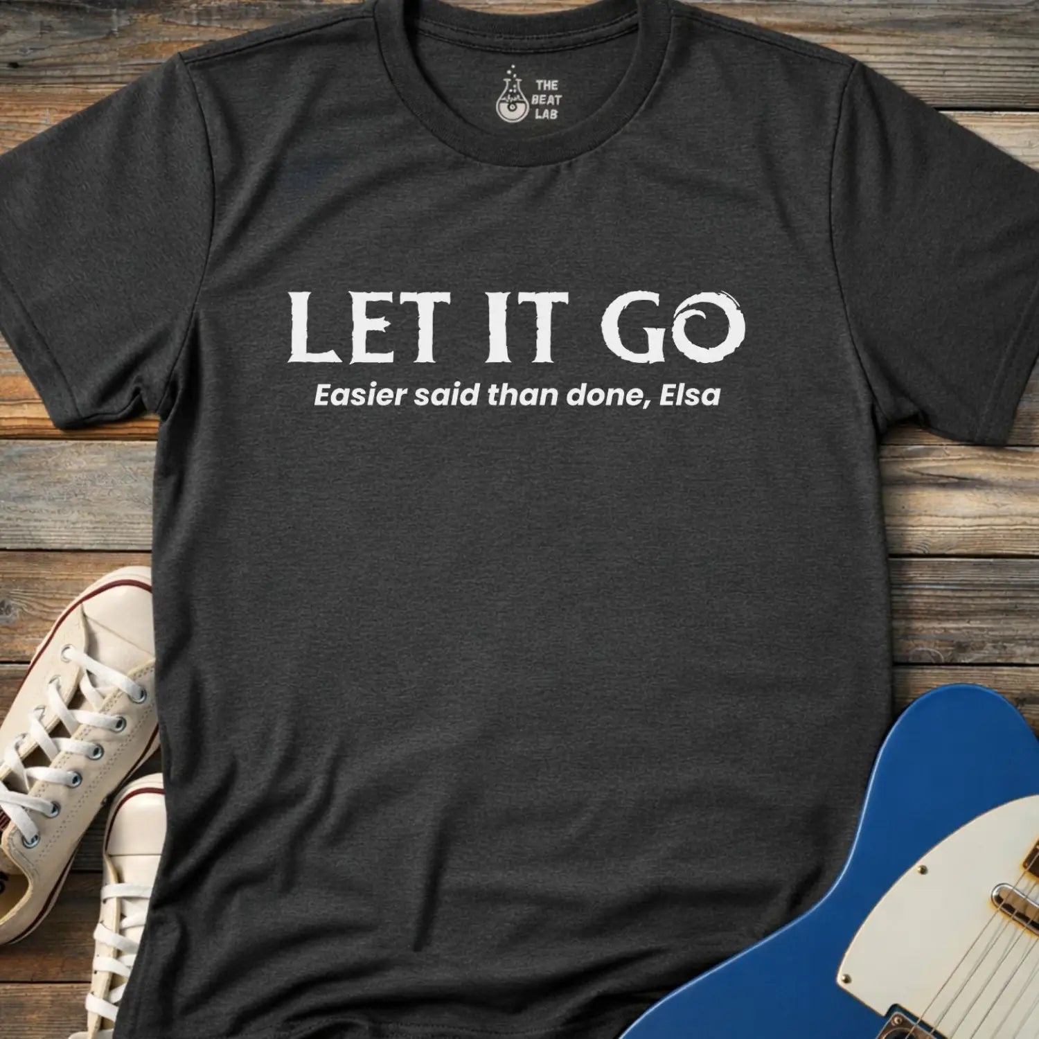 Let it Go T-shirt - Dark Heather Grey / S - T-Shirt