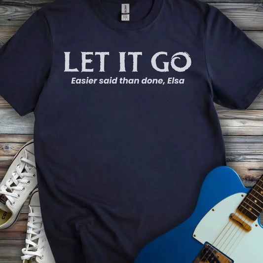 Let it Go T-shirt Navy