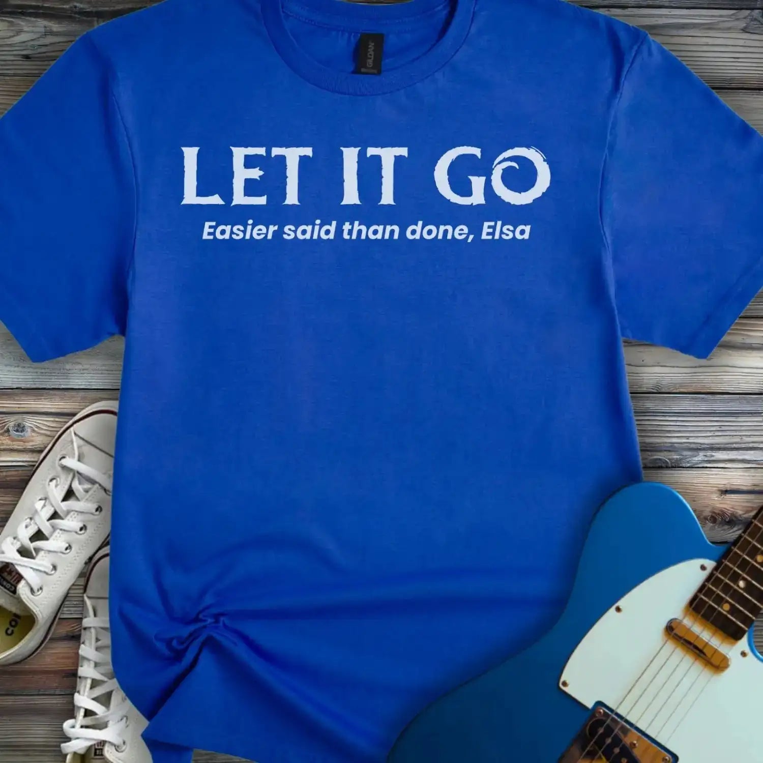 Let it Go T-shirt Royal