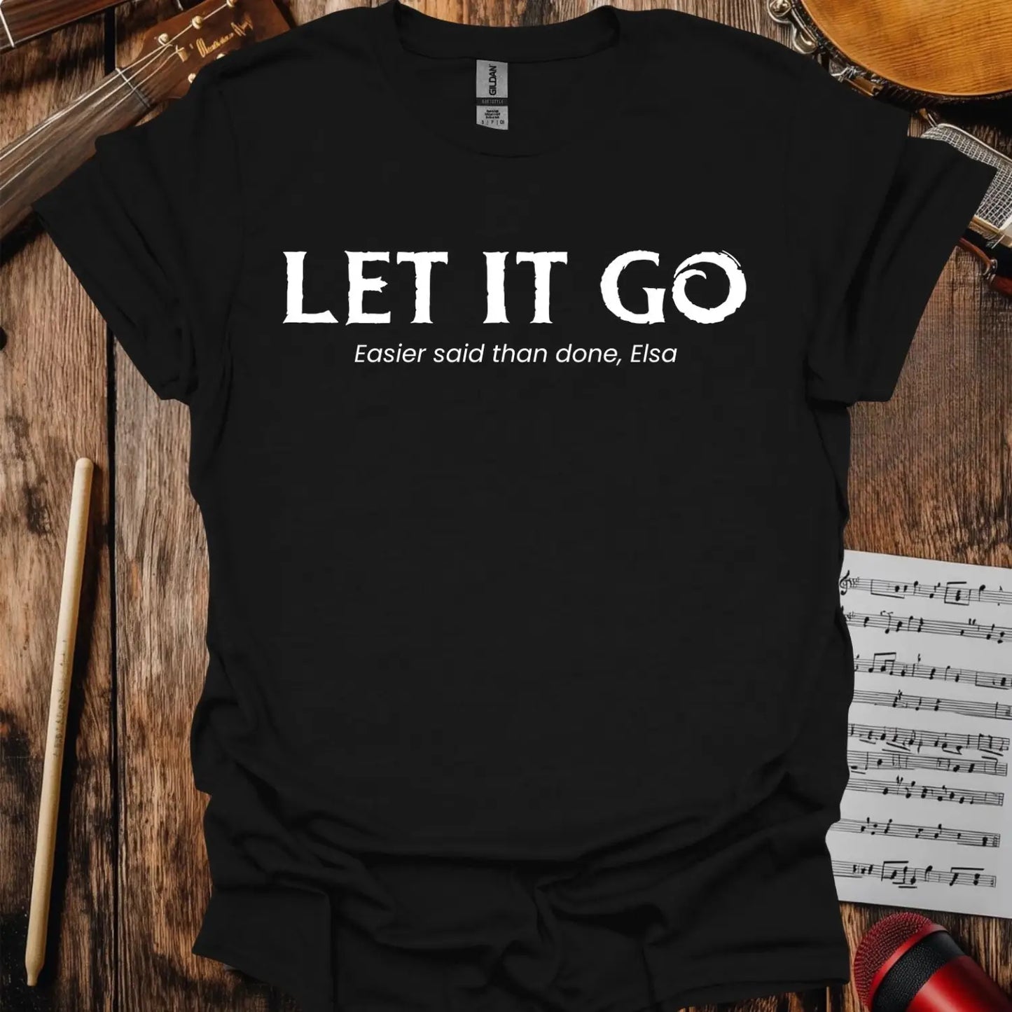 Let It Go T-shirt Black