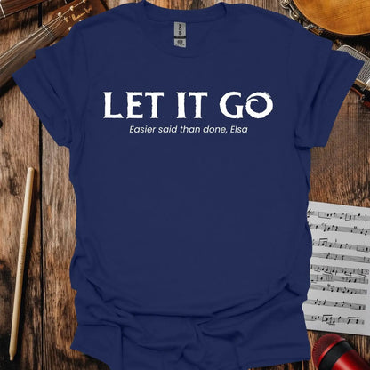 Let It Go T-shirt Navy