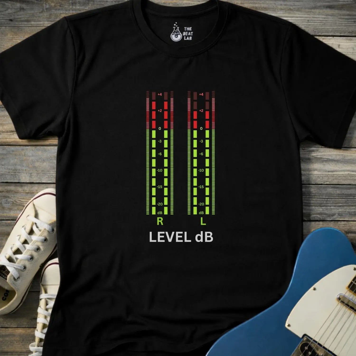 Level dB T-shirt - Black / S - T-Shirt
