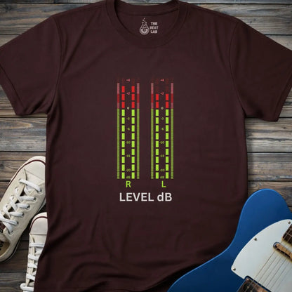 Level dB T-shirt - Dark Chocolate / S - T-Shirt
