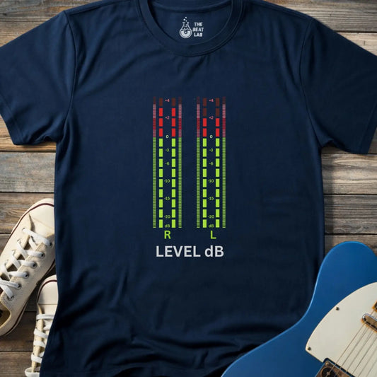 Level dB T-shirt - Navy / S - T-Shirt