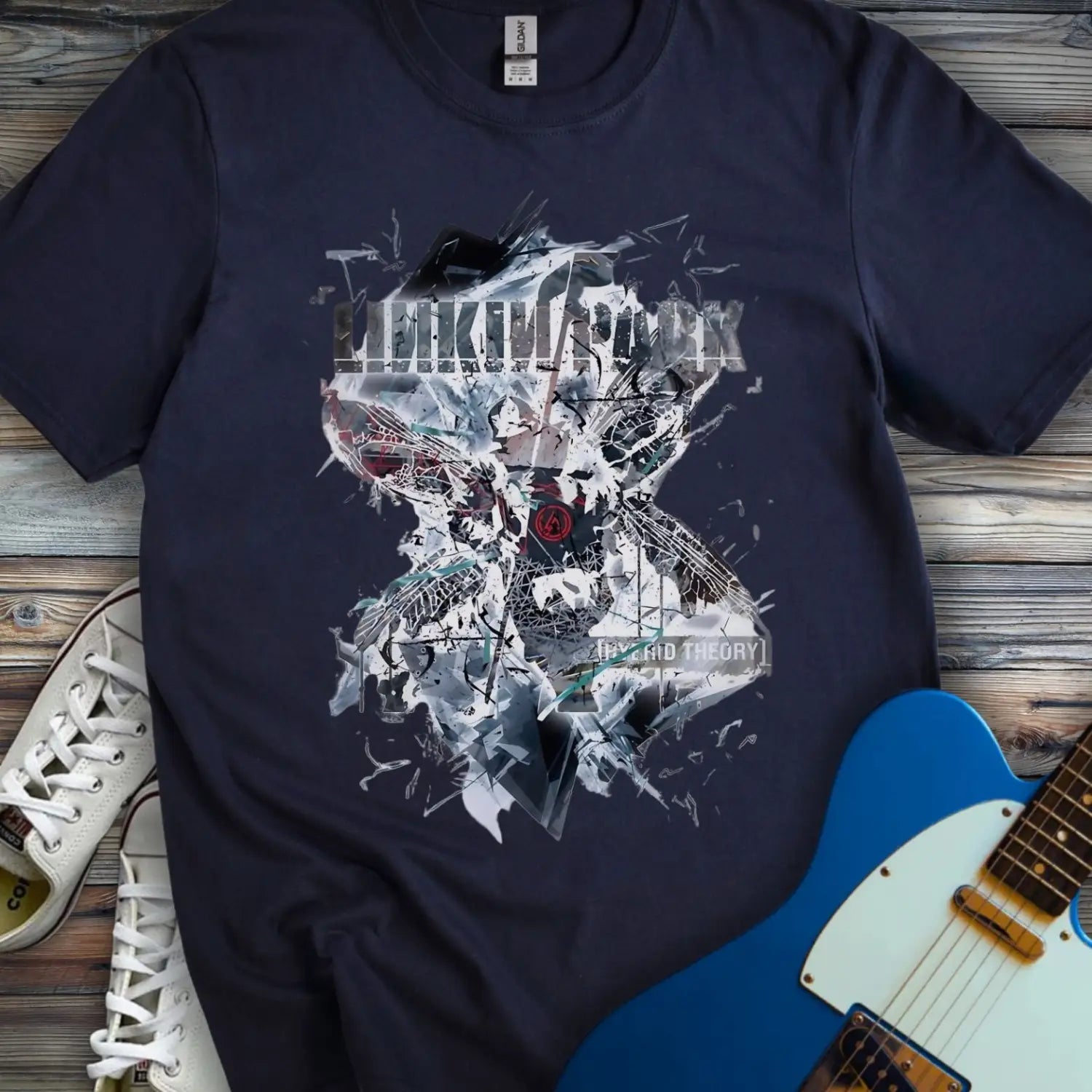 Linkin Park Hybrid Theory T-shirt - Navy / S - T-Shirt