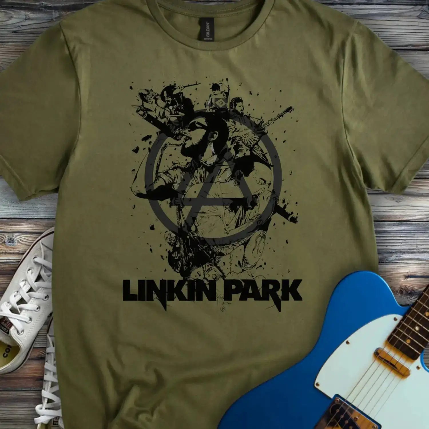 Linkin Park T-shirt Military Green